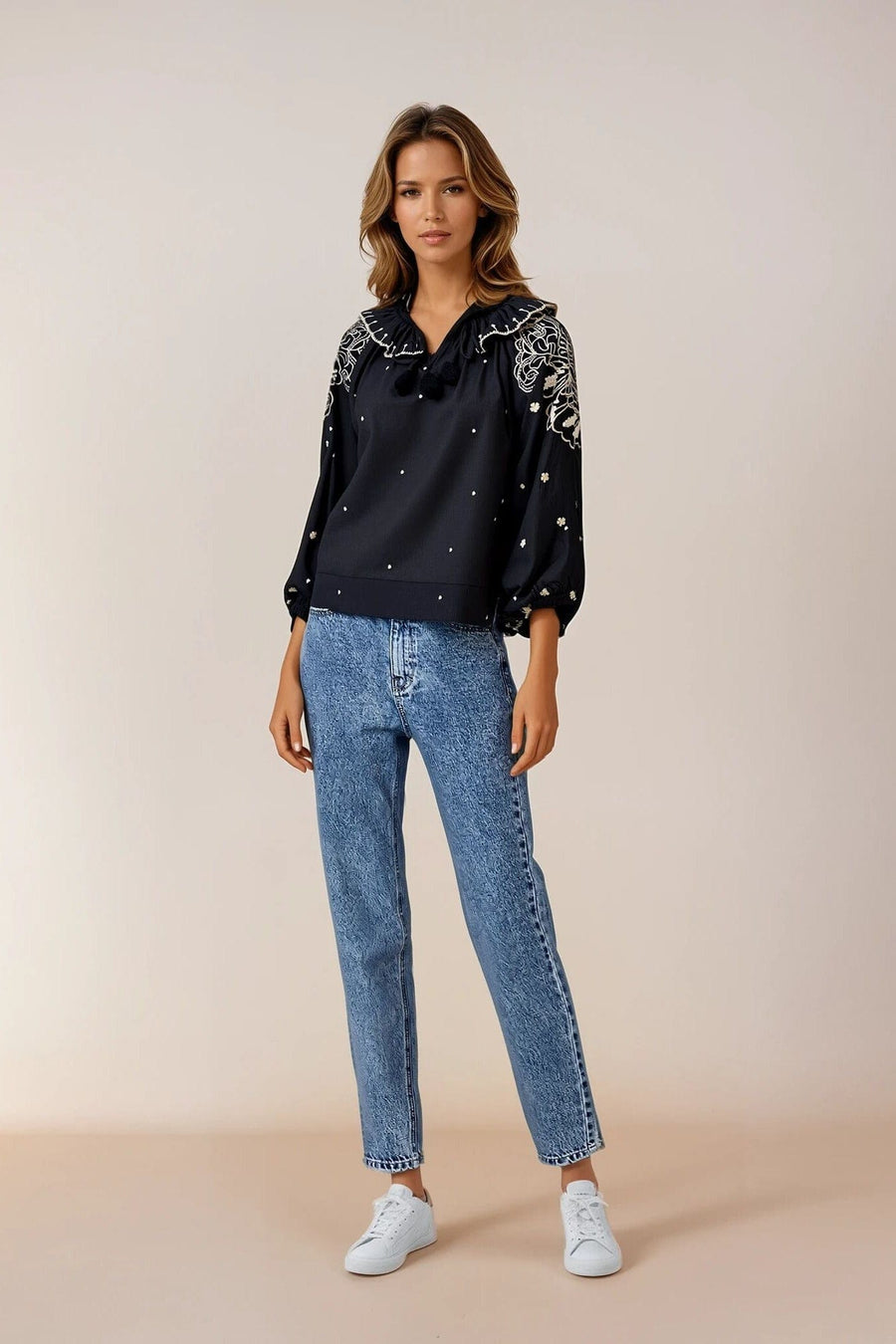 Delaney Embroidery Blouse