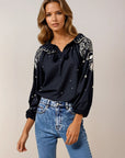 Delaney Embroidery Blouse