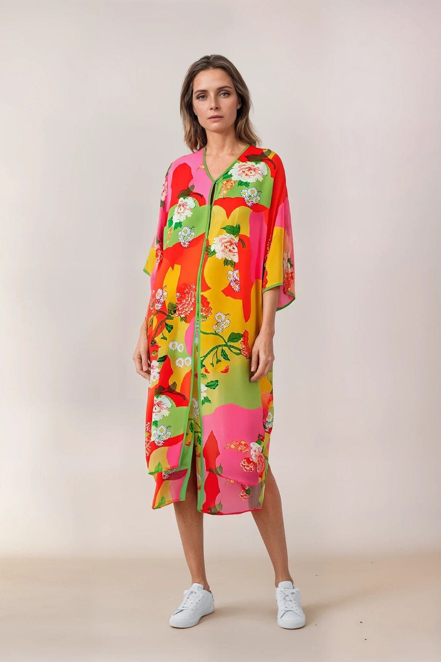 Chiara Maxi Kimono in Lotus