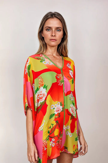 Chiara Midi Kimono in Lotus