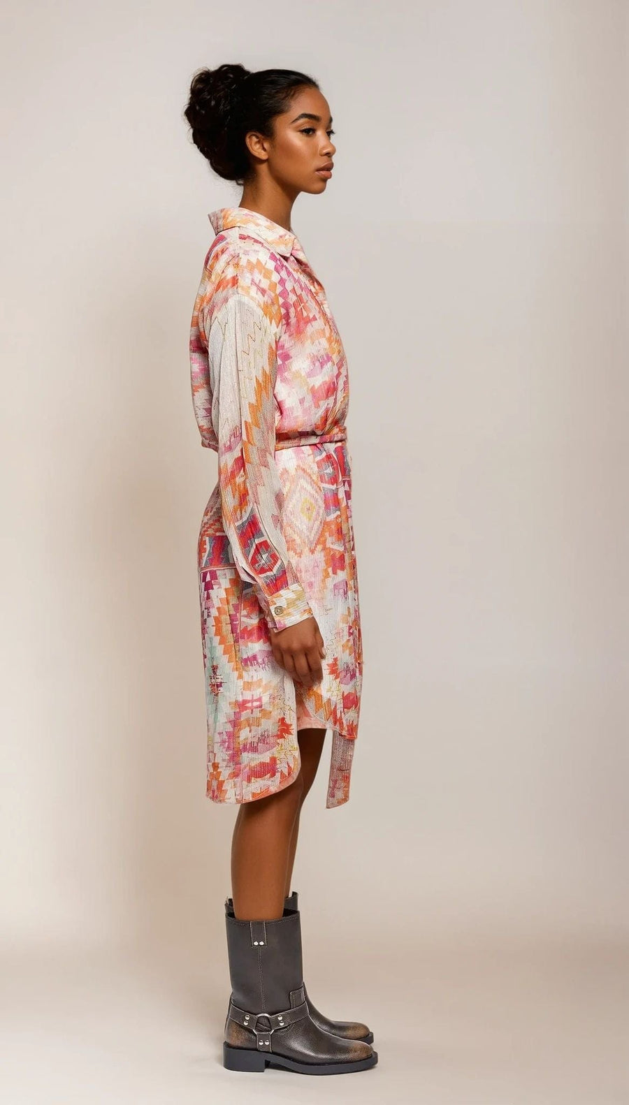 Chloe Lurex Shirt Dress