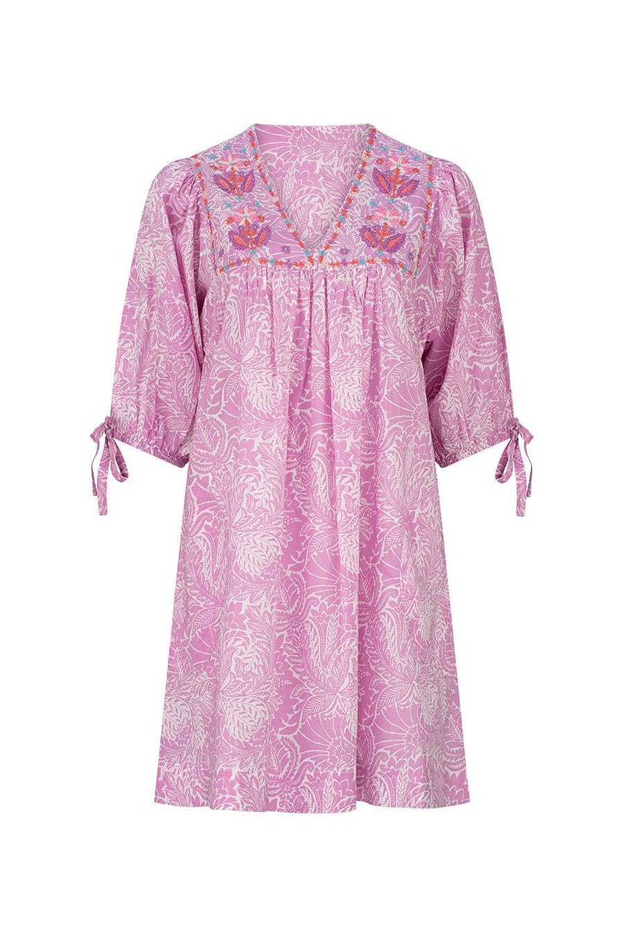 Daisy Embroidery Dress - 100% Organic Cotton