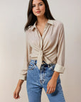 Cara Tie Front Shirt